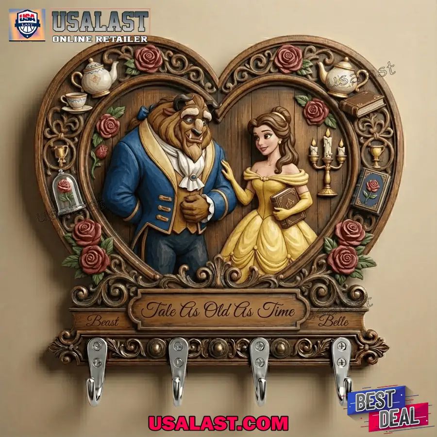 Beauty and the Beast Tale as Old as Time Key Holder