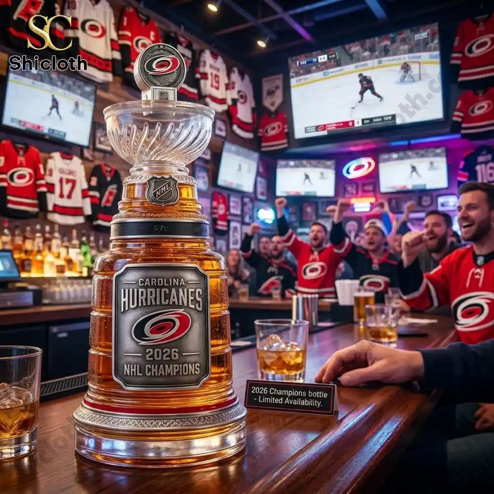 Carolina Hurricanes 2026 Champions Stanley Cup Finals Bottle
