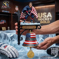 Jack Hughes 2026 Winter Olympic Gold Wall Bell