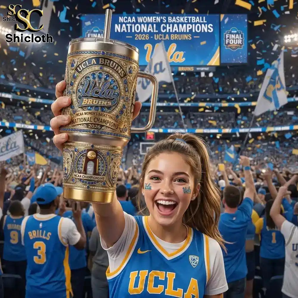 UCLA BRUINS National Champions NCAA 2026 With Handle Yeti Tumbler