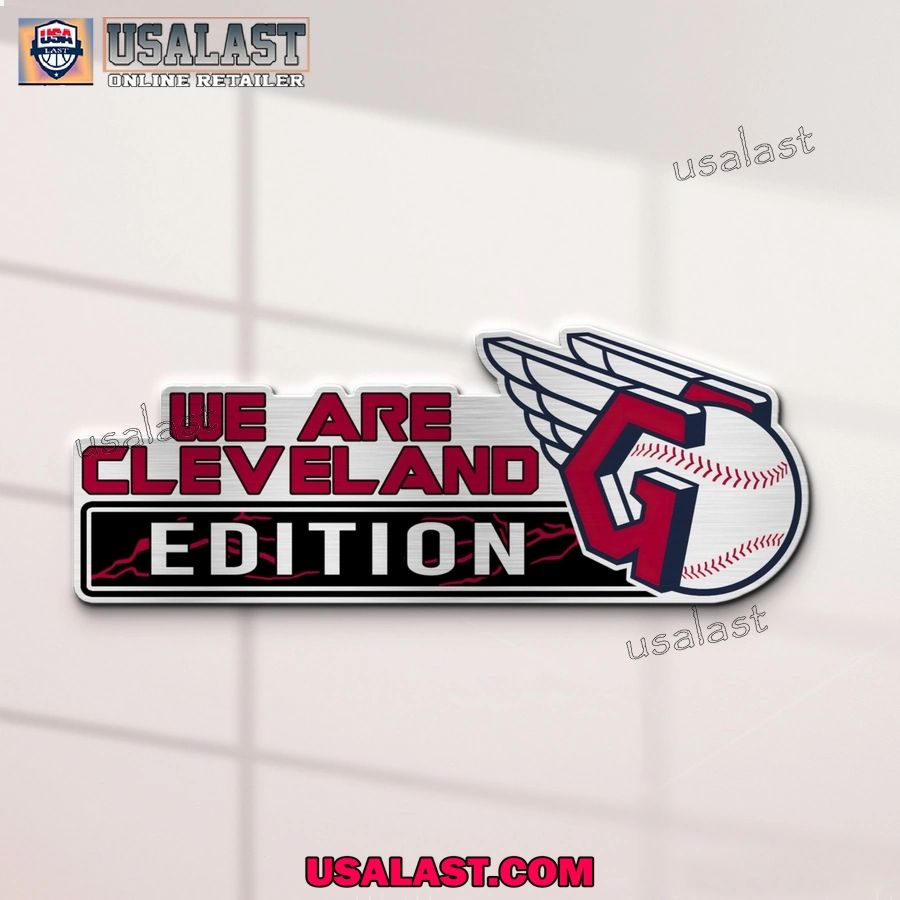 Cleveland Guardians Edition Engraved Car Name Badge