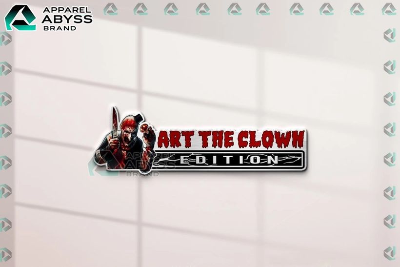 Art the Clown Edition 3D Car Name Emblem Sticker