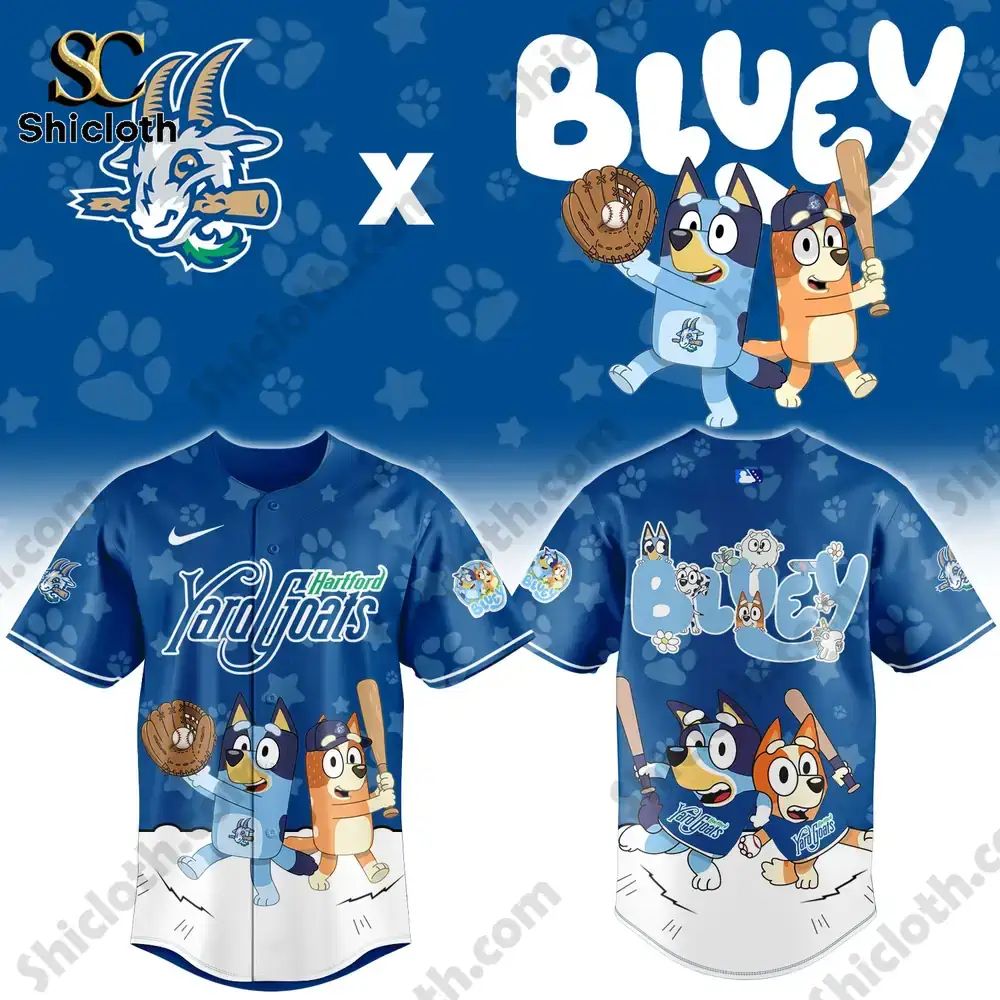 Hartford Yard Goats Bluey Night Game Limited Jersey