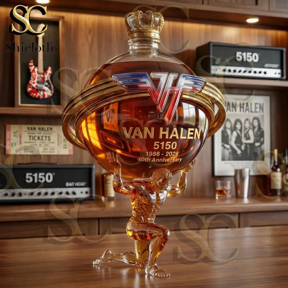 Van Halen 5150 40th Anniversary Atlas 3D Sculpted Collector’s Edition Bottle