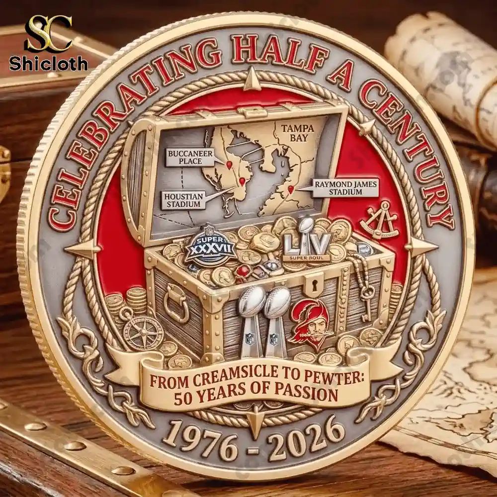 NEW Tampa Bay Buccaneers 50th Anniversary Commemorative Coin