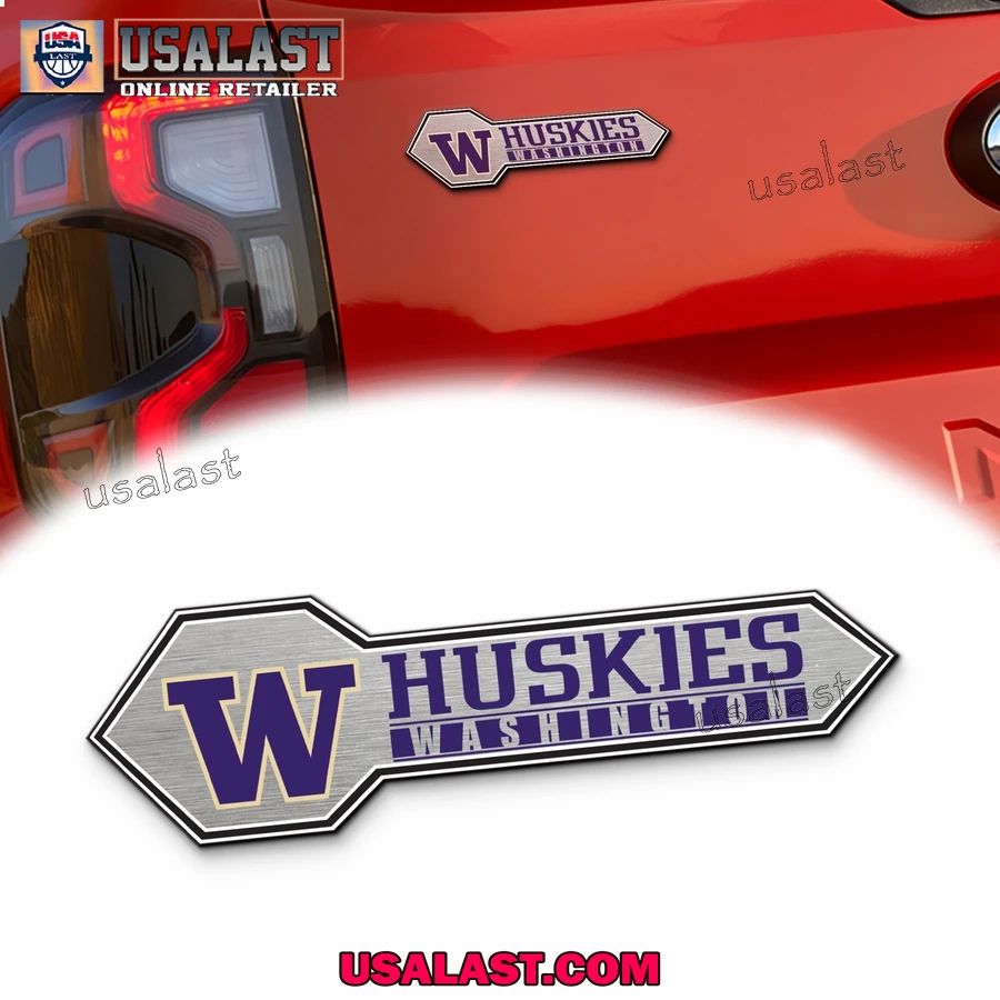 Washington Huskies Edition 3D Car Badge Sticker