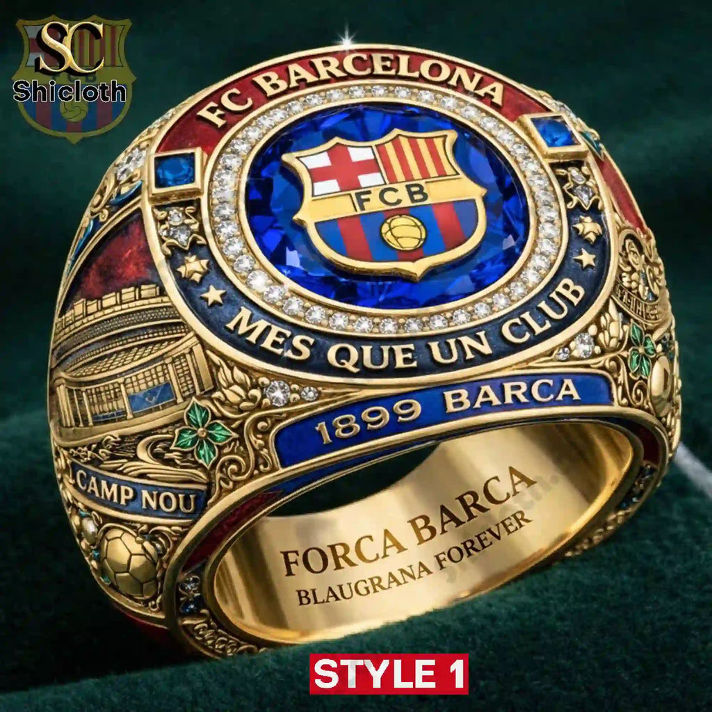 Barcelona FC Est 1899 Championship Custom Rings