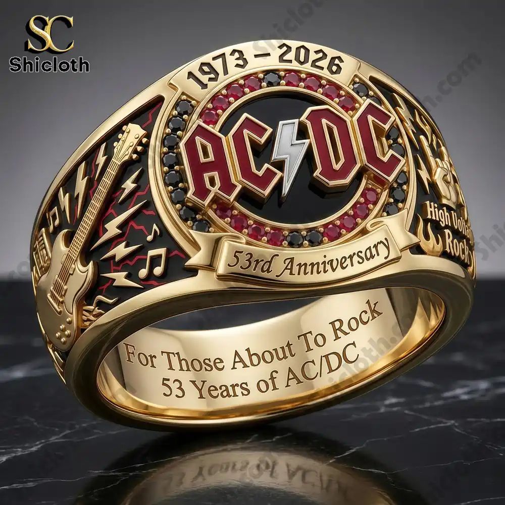 ACDC For Those About to Rock We Salute You 53th Anniversary Commemorative Ring