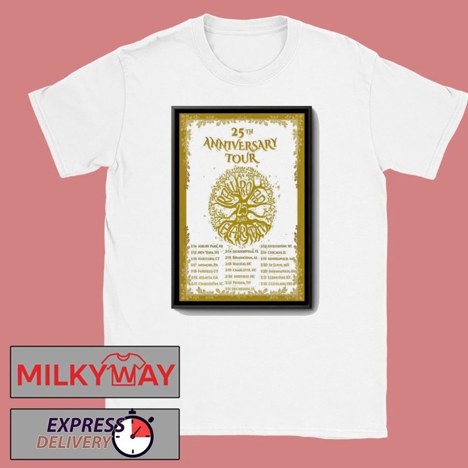 Railroad Earth 25th Anniversary Tour 2026 Poster shirt