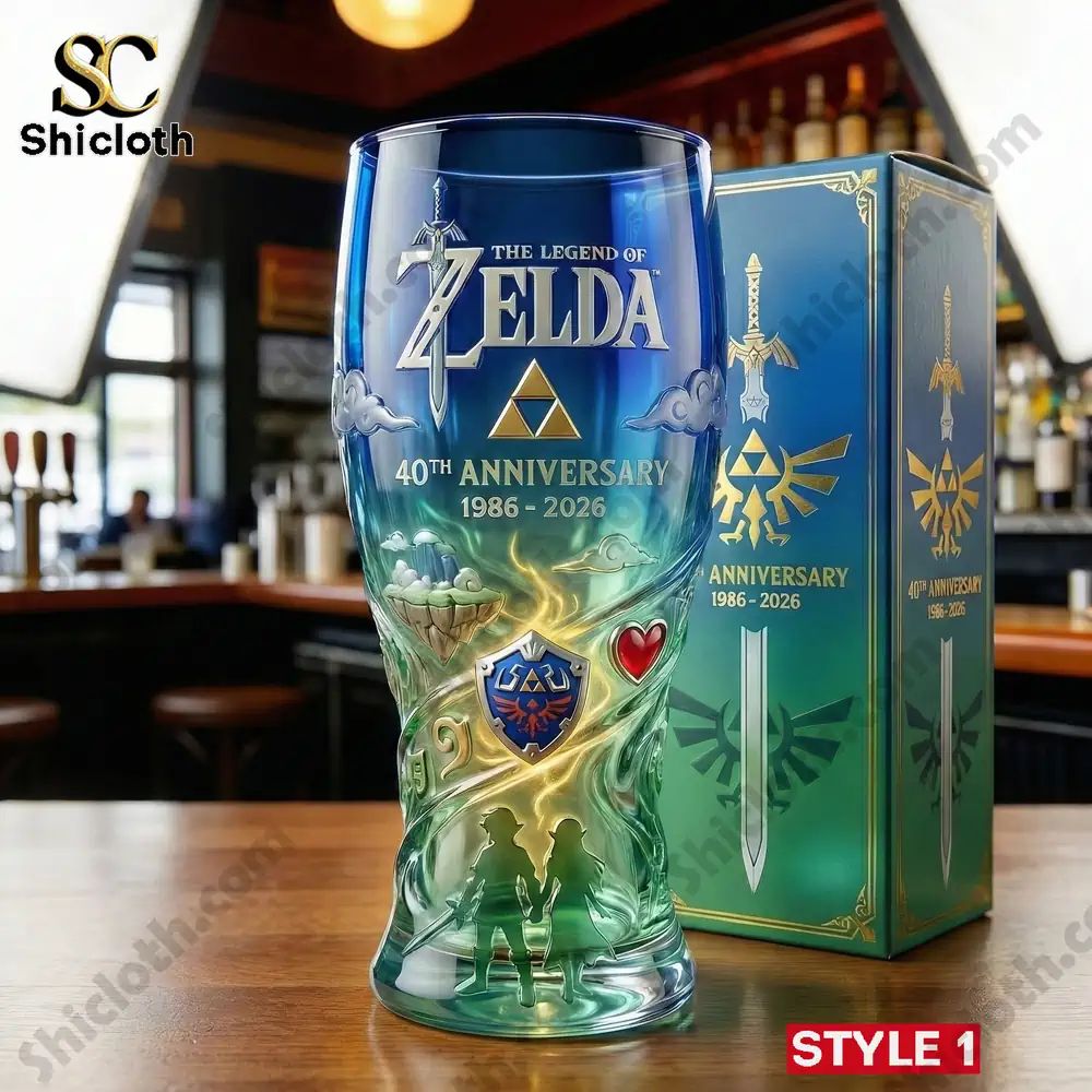 Zelda 40th Anniversary Collector Glass