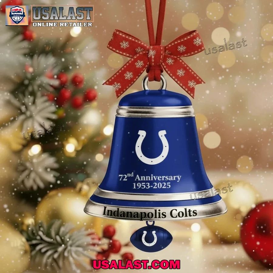 Indianapolis Colts 2025 Christmas Bell Ornament