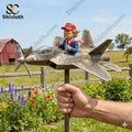 Donald Trump x F-22 Raptor Wind Spinner For Garden