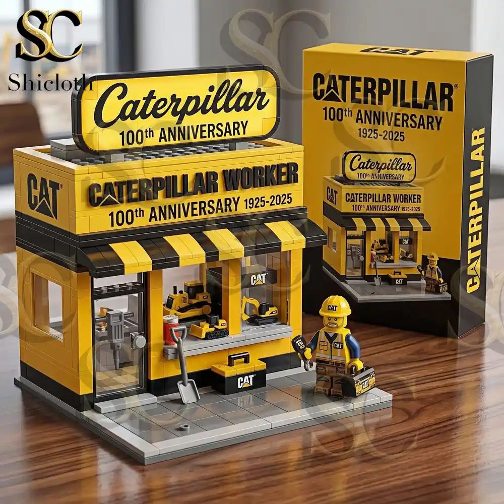 Caterpillar 100th Anniversary Building Brick Set