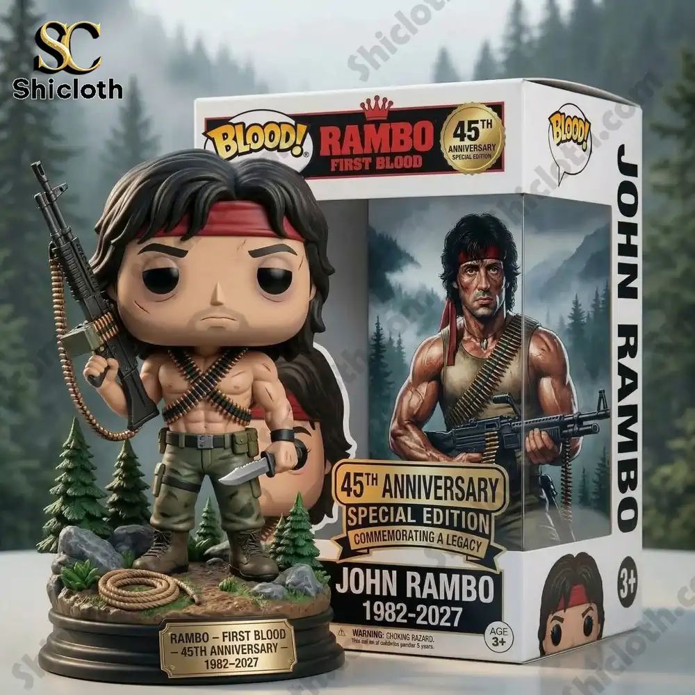 John Rambo 45th Anniversary Pop! Figure Doll
