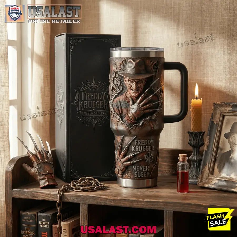 Freddy Krueger 3D Horror Tumbler With Handle