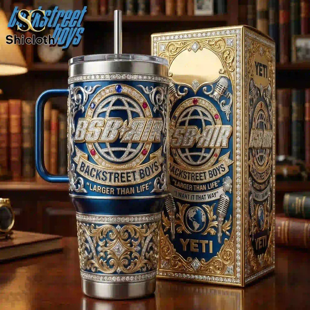 Backstreet Boys Larger Than Life 40oz Tumbler With Handle