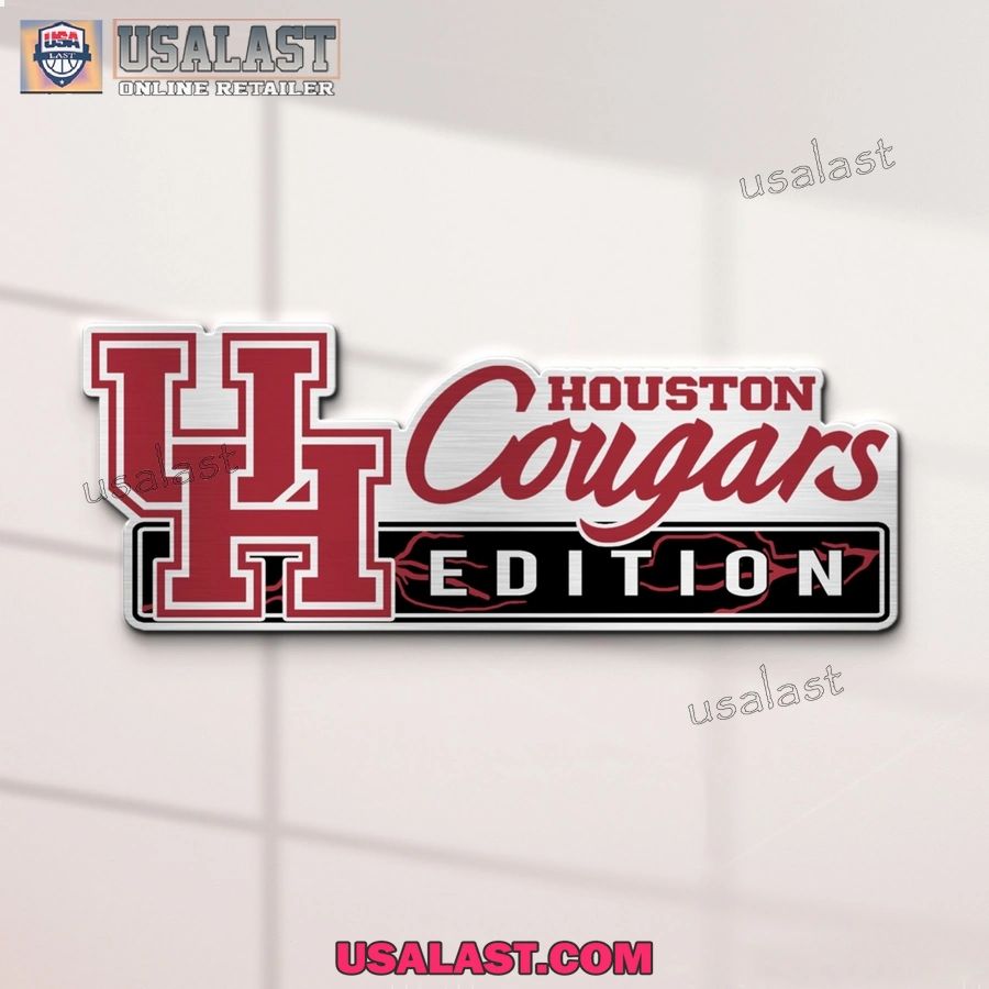 Houston Cougars Edition 3D Car Emblem Badge