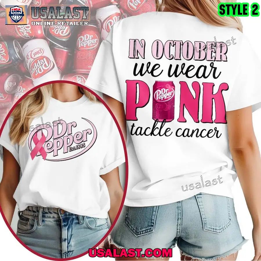 Dr Pepper Breast Cancer Awareness 3D Shirt