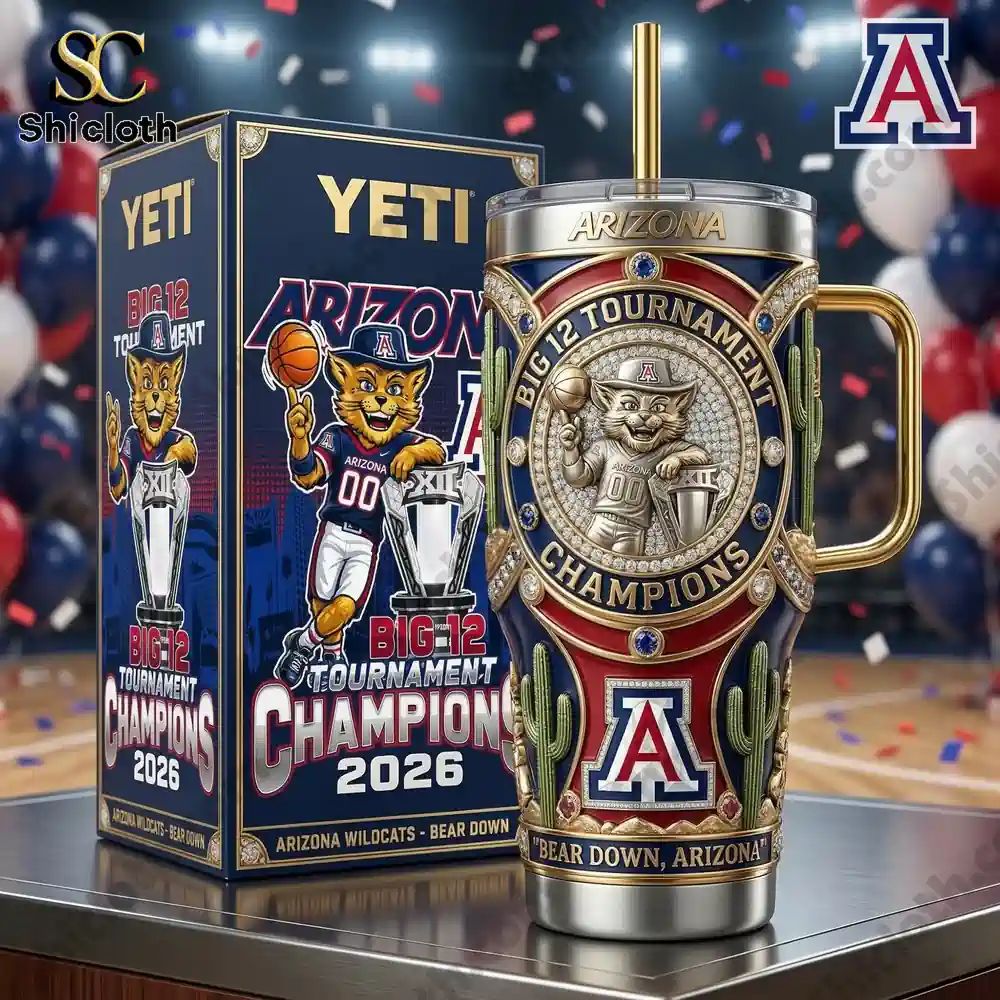 Arizona Wildcats Big 12 40oz Tumbler With Handle