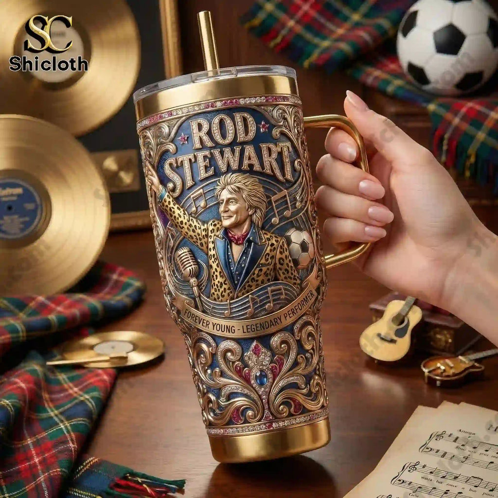 Rod Stewart Forever Young Musical Tribute Edition 40oz Tumbler