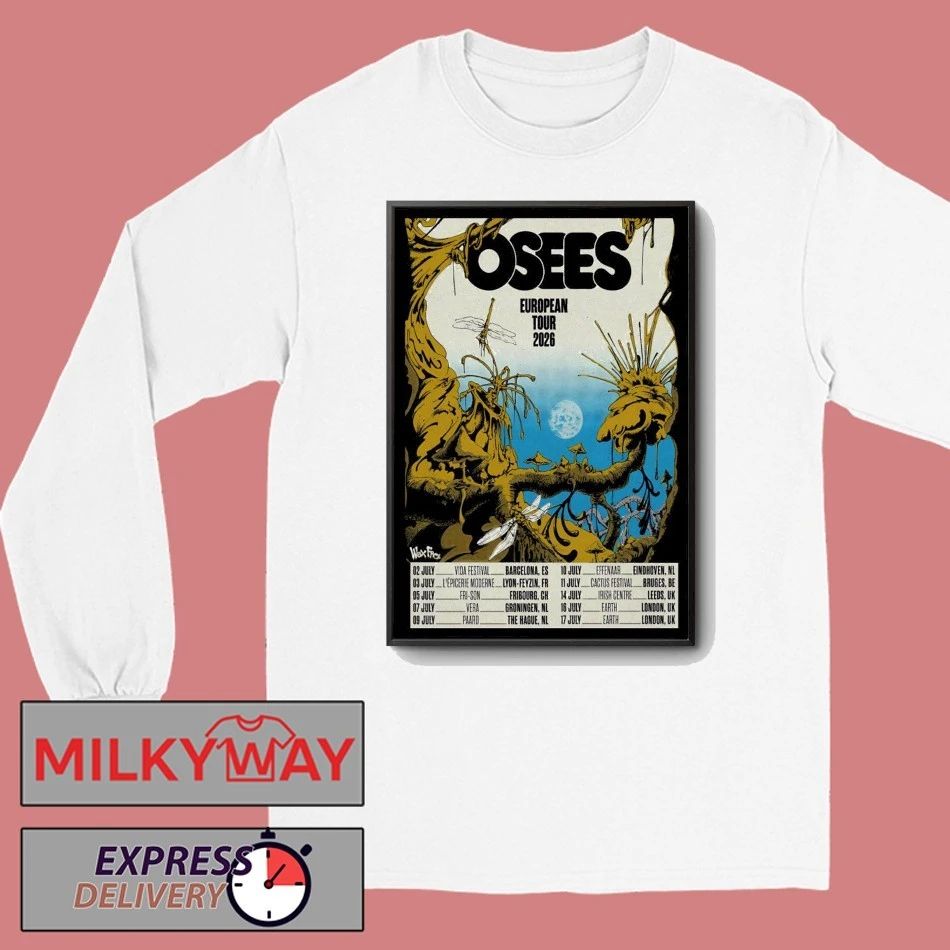 Osees European 2026 Tour Poster shirt