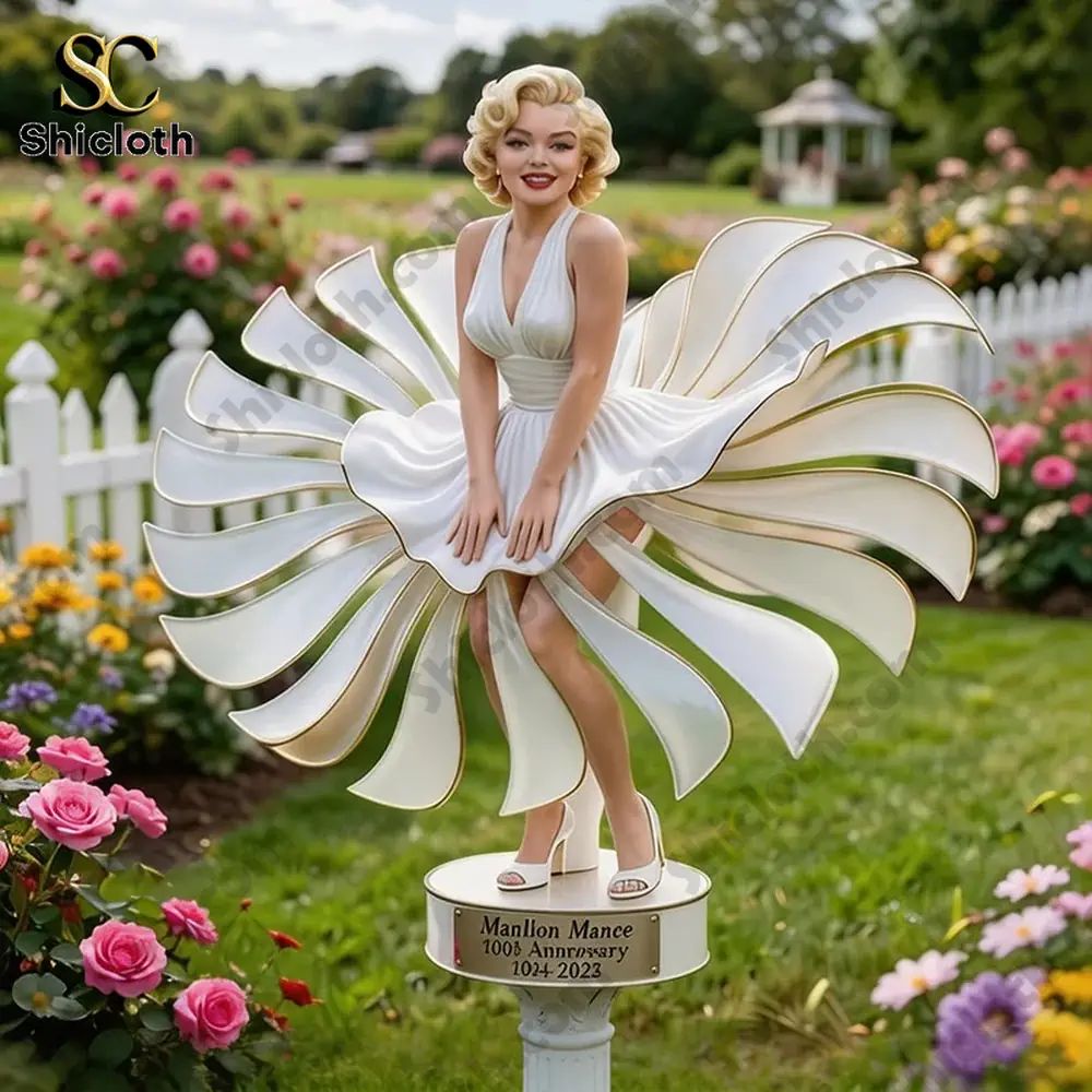 Marilyn Monroe 100th Anniversary Statue Wind Spinner For Garden