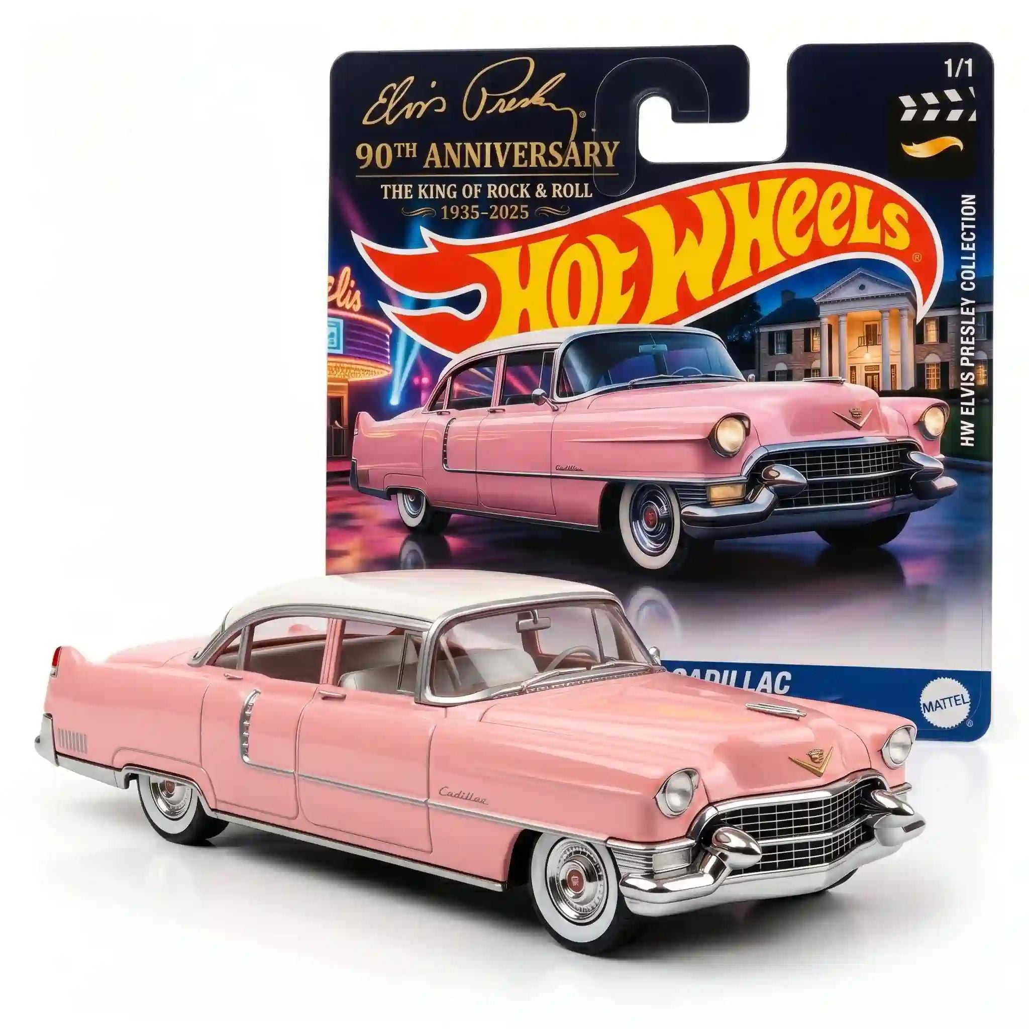 Wheels Elvis Presley 90th Anniversary Pink Cadillac Collector Edition