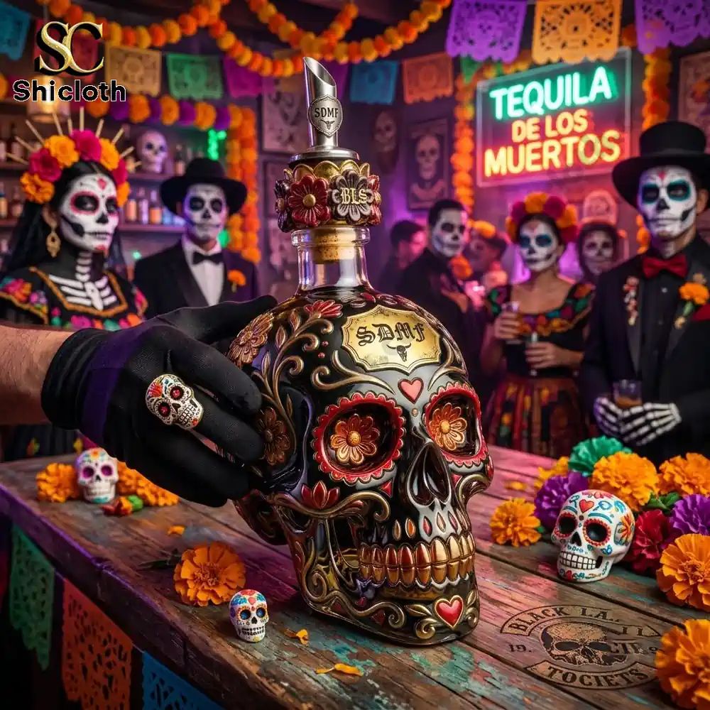Black Label Society Day of the Dead Edition Tequila Bottle