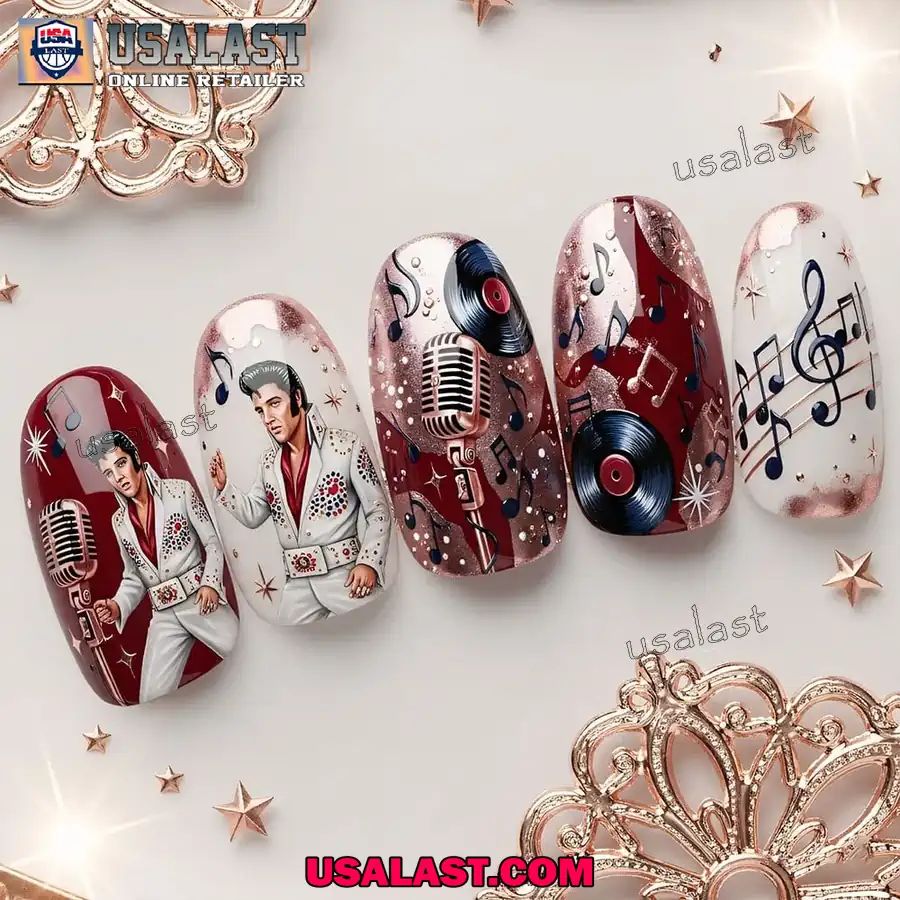 Elvis Presley Nails Box Gift For Fan