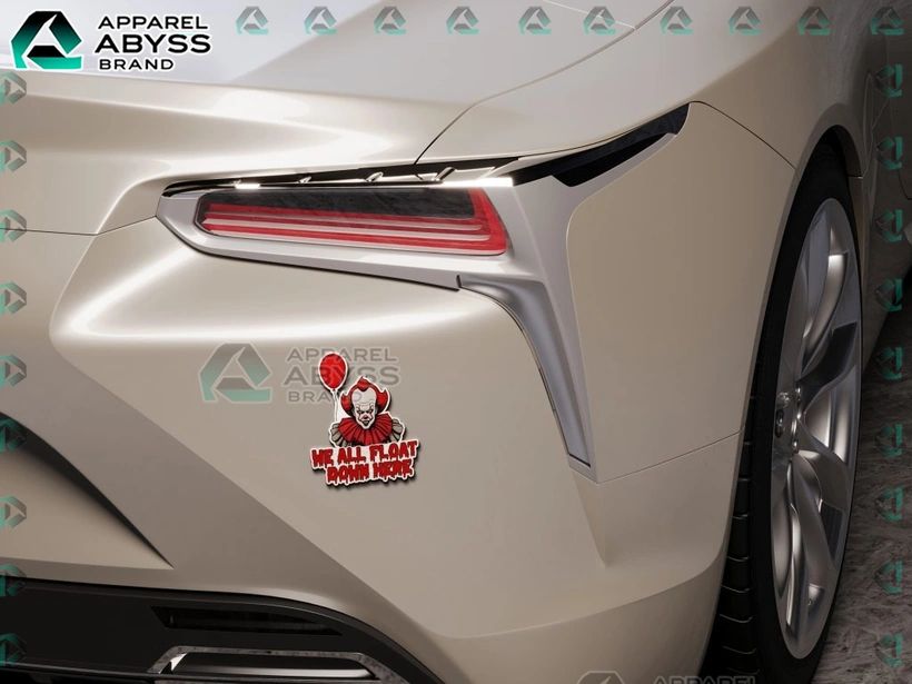Pennywise Halloween Edition 3D Car Name Emblem Sticker