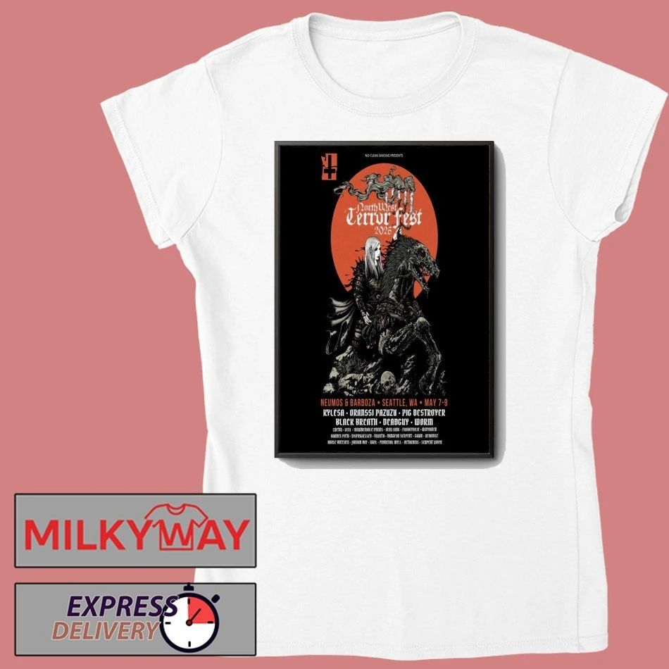 Northwest Terror Fest 2025 Event Seattle On May 7-9 Poster shirt
