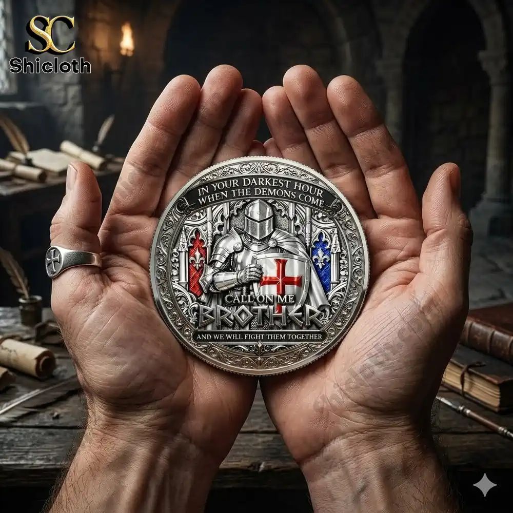 Brotherhood of Knights Call on Me Brother Commemorative Coin