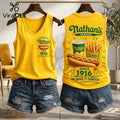 Nathan’s Famous Since 1916 V-Neck Tank Top