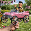 Elvis Presley x Pink Cadillac Wind Spinner For Garden