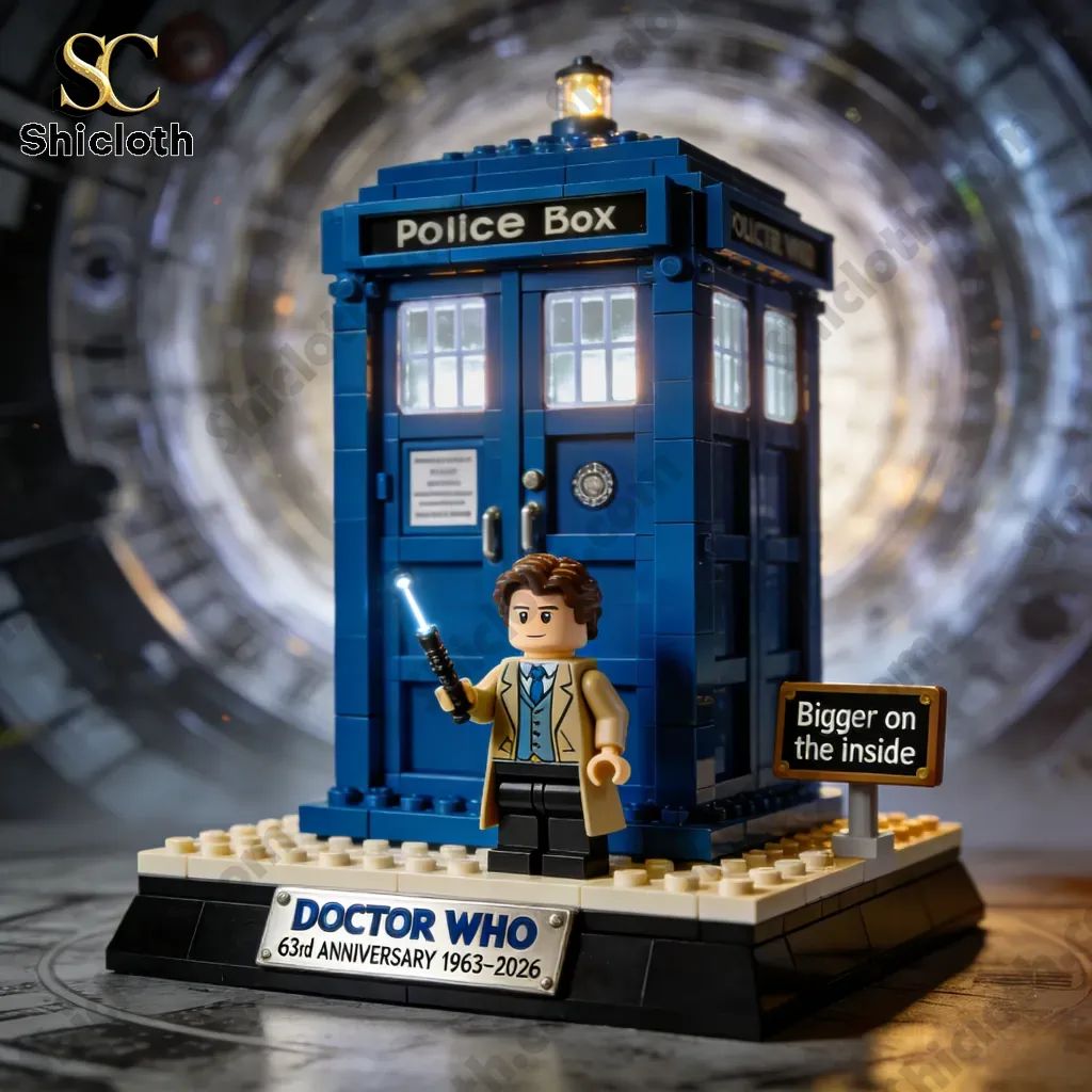 Doctor Who 63rd Anniversary (1963-2026) TARDIS Brick Set