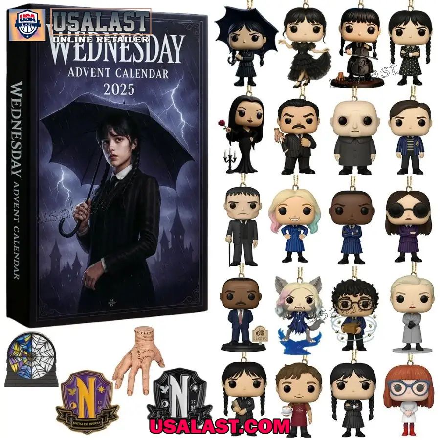 Wednesday Addams Family Advent Calendar 2025