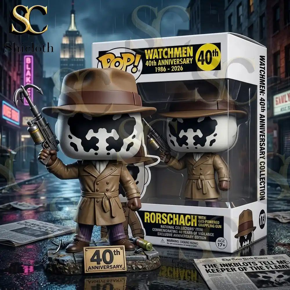Watchmen Rorschach 40th Anniversary Commemorative Funko Pop! Figure