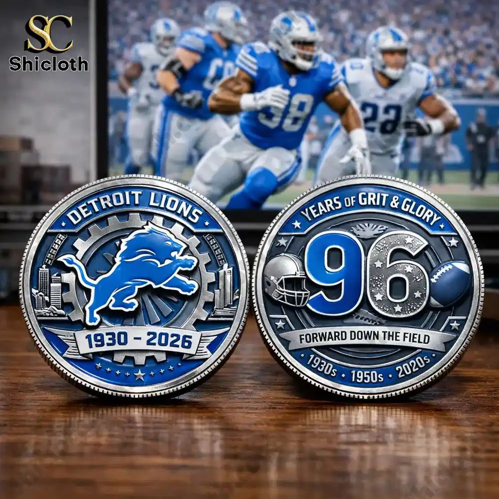 NEW Detroit Lions 96th Anniversary Commemorative Coin