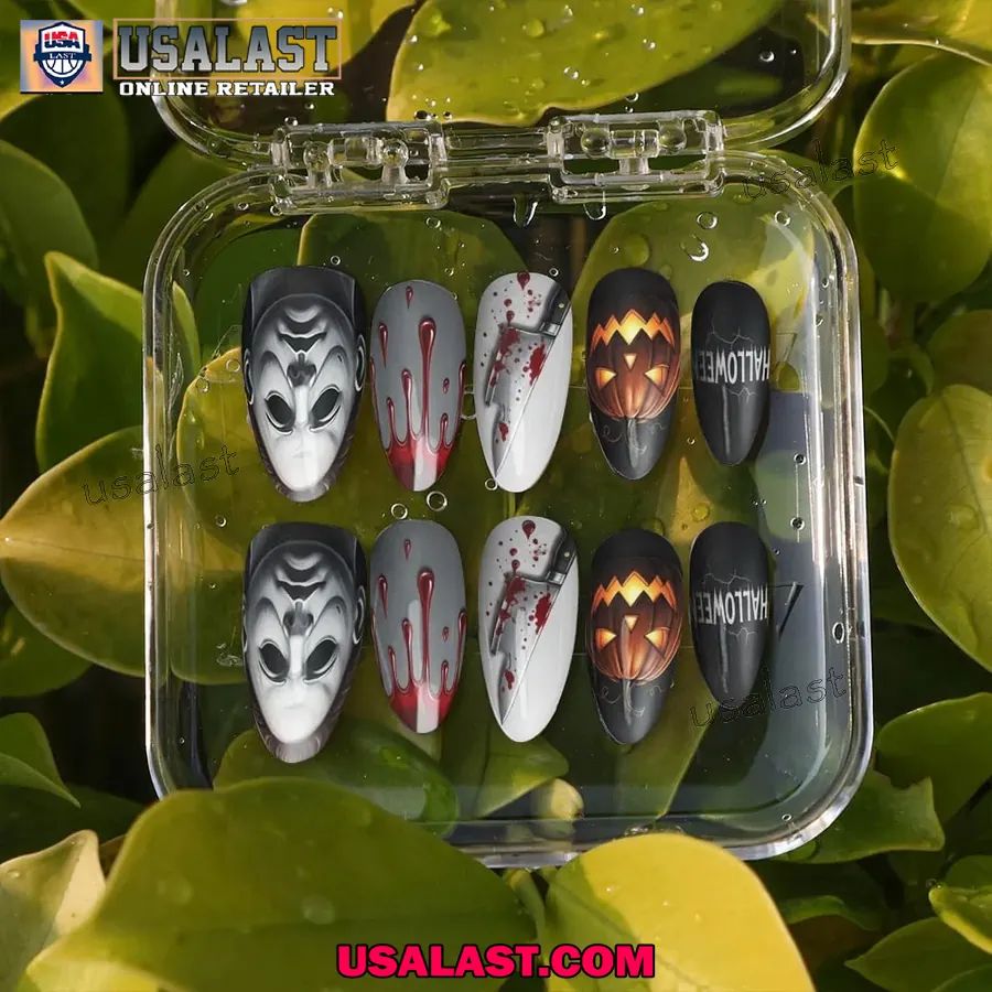Michael Myers Halloween Nails Box Gift For Fan