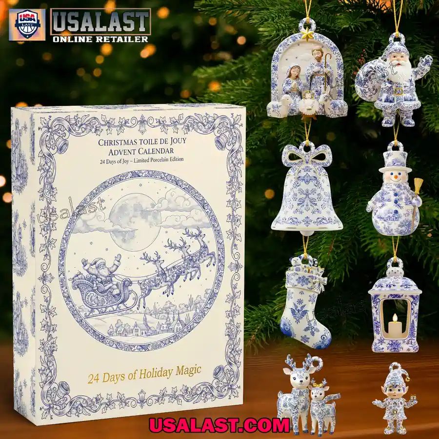 Christmas Toile De Jouy Advent Calendar 2025