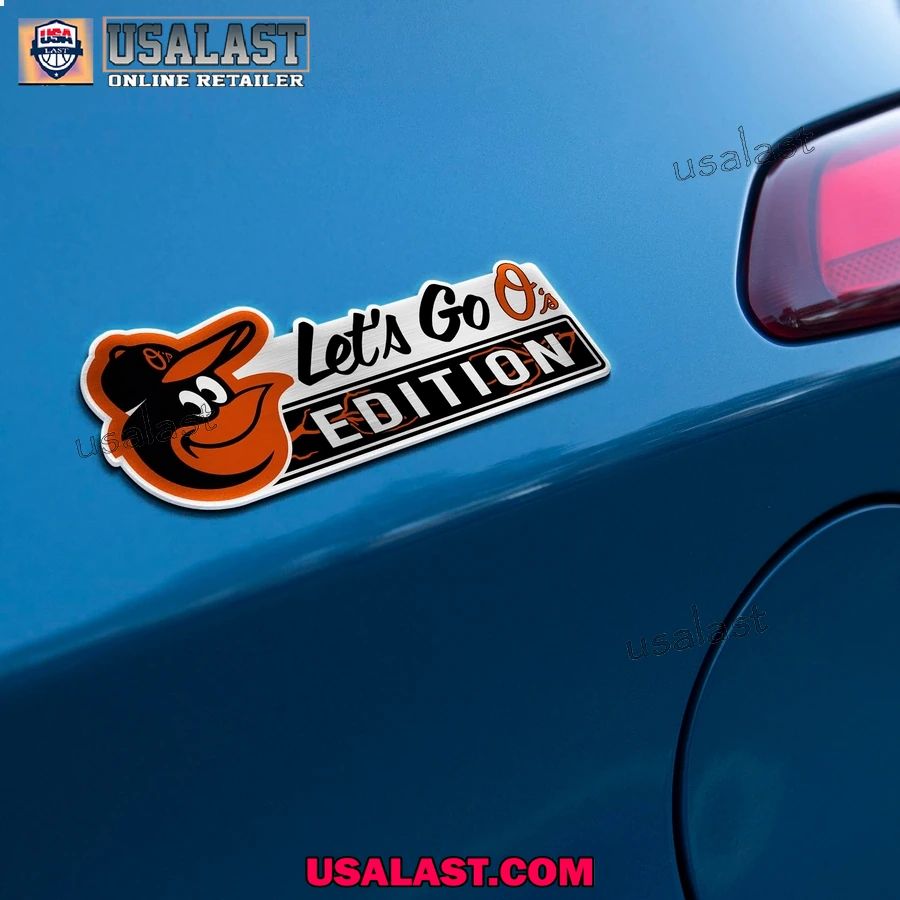 Baltimore Orioles Edition Engraved Car Name Badge