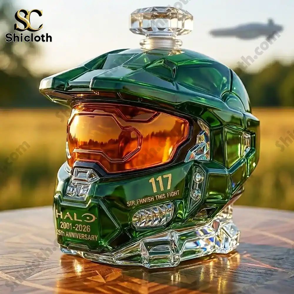 Halo 25th Anniversary Whiskey Bottle