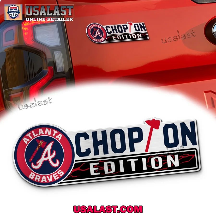 Atlanta Braves Edition Engraved Car Name Badge
