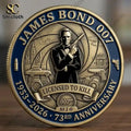James Bond 007 73 Years Collectible Coin