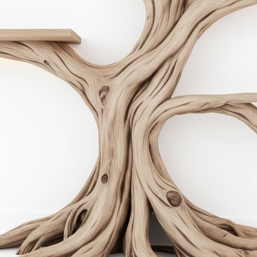 Handcrafted Tree Bookshelf – Ancient Tree Design, Unique Home Decoration