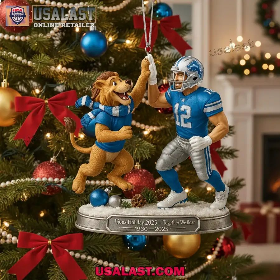 Detroit Lions Holiday 2025 Christmas Ornament