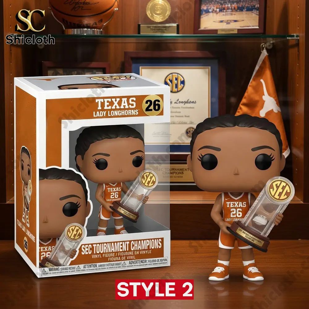 Texas Longhorns women’s basketball SEC Tournament Champions Commemorative Pop! Figure
