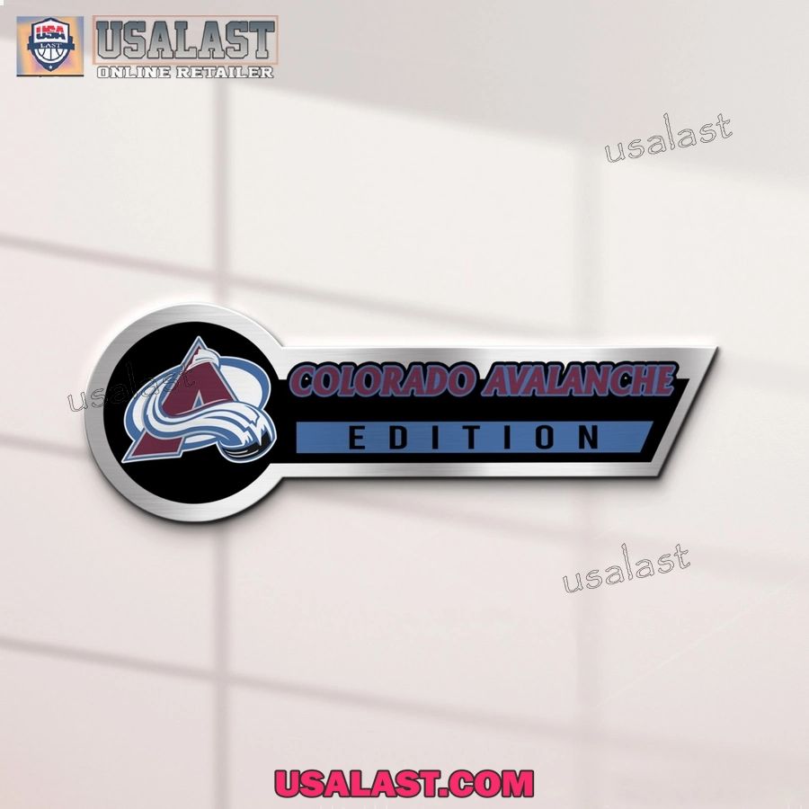 Colorado Avalanche Edition 3D Engraved Car Name Emblem