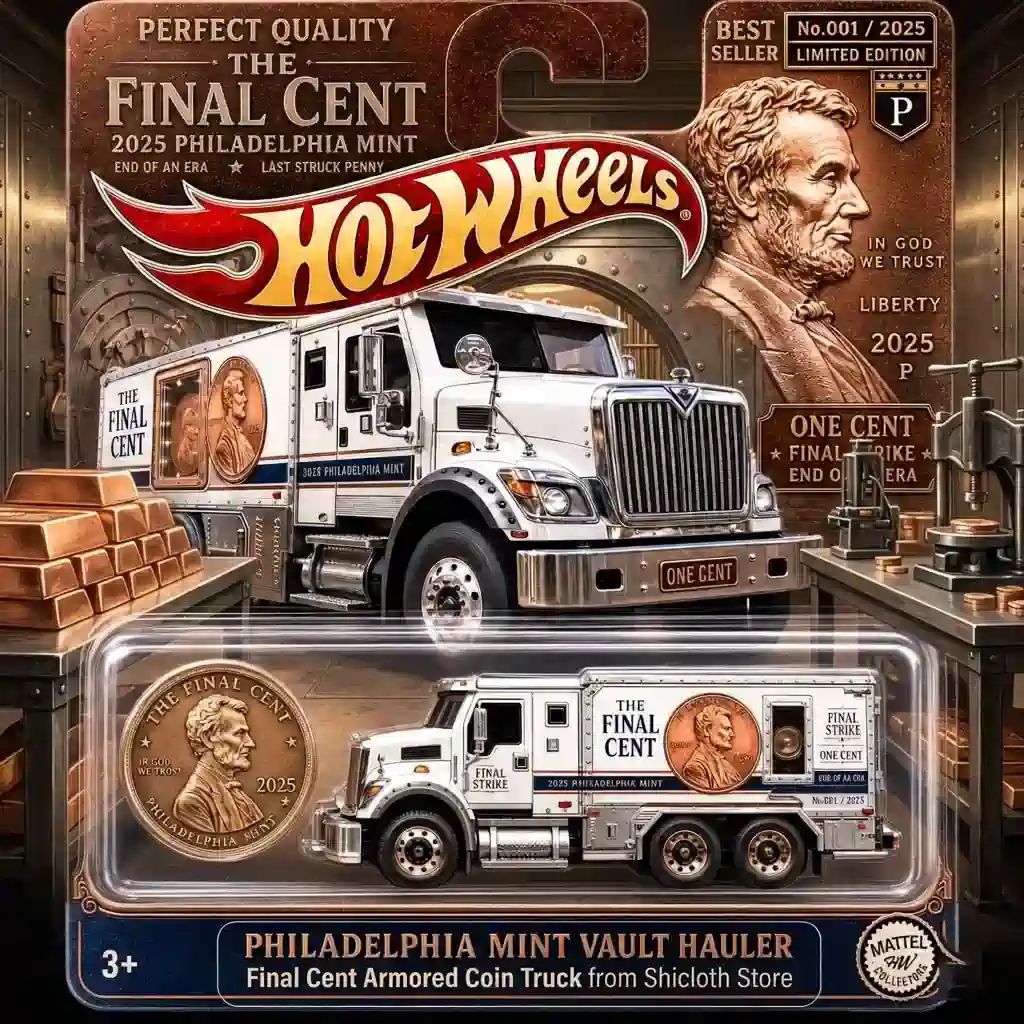 Wheels Philadelphia Mint Vault Hauler Final Cent Armored Coin Truck