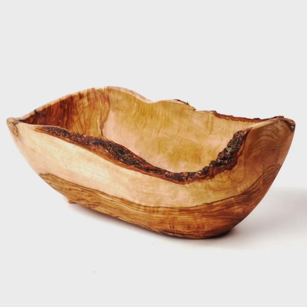 Exquisite Handcrafted Olive Wood Serving Bowl – Nature’s Timeless Art